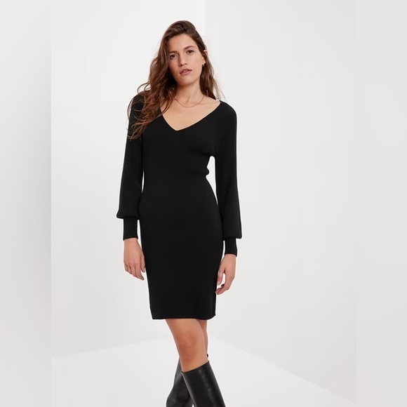 Gap Merino Wool-Blend Midi Sweater Dress, Size L - Picture 1 of 8